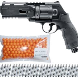 Umarex T4E TR 50 RAM Revolver de d&eacute;fense &agrave; domicile cal.50 incluant 250 billes de peinture cal.50 et