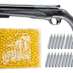 Umarex T4E HDS 68 Fusil de d&eacute;fense &agrave; domicile &agrave; double canon pour paintball, comprenant 20 cartouche