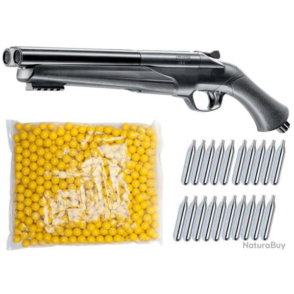 Umarex T4E HDS 68 Fusil de d�fense � domicile � double canon pour paintball, comprenant 20 cartouche
