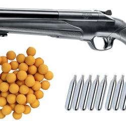 Umarex T4E HDS 68 Fusil de d&eacute;fense &agrave; domicile &agrave; double canon Paintball incluant 10x capsules de CO2 