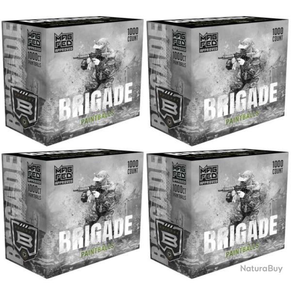 G.I. Sportz Brigade Paintballs pour MagFed 4000 pi�ces - Remplissage jaune