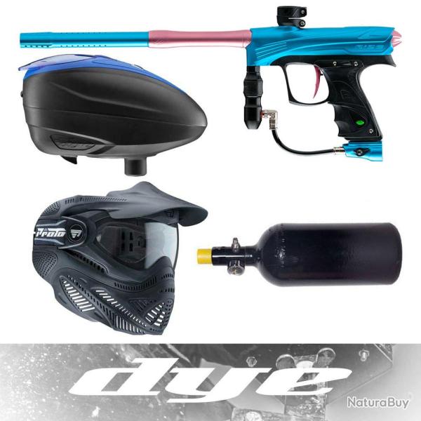 Teinture DPL Pack de paintball de tournoi pour d�butants comprenant Rize CZR, chargeur, masque et sy