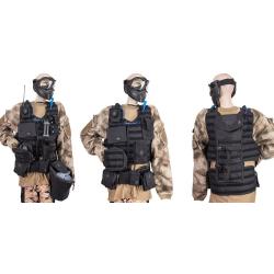 Gilet lourd de paintball tactique NXe MagFed incluant Battlepack et poches suppl&eacute;mentaires - noir
