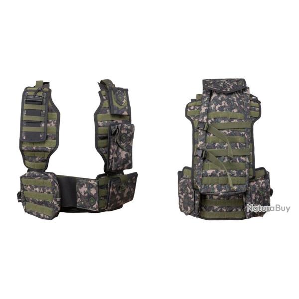NXe gilet tactique de paintball MagFed comprenant un Battlepack et toutes les poches suppl�mentaires