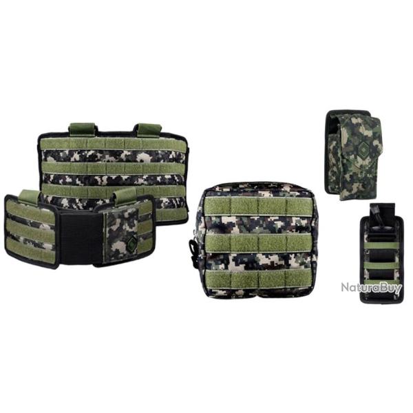 NXe Extraction Base Battlepack + Sac de cargaison + Sac multi + Sac � grenades - camouflage digi