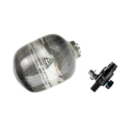 R&eacute;servoir d'air DYE Armotech Core de 0,8 litres avec syst&egrave;me HP inclus. R&eacute;gulateur Dye LT Throttle 3