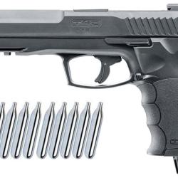 Umarex T4E TP 50 RAM pistolet de d&eacute;fense &agrave; domicile cal.50 incluant 10 capsules de CO2 (12g)