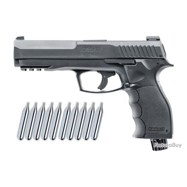 Umarex T4E TP 50 RAM pistolet de d�fense � domicile cal.50 incluant 10 capsules de CO2 (12g)