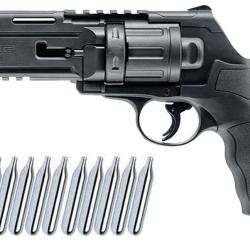Umarex T4E TR 50 Revolver de d&eacute;fense &agrave; domicile RAM cal.50 incluant 10 capsules de CO2 (12g)