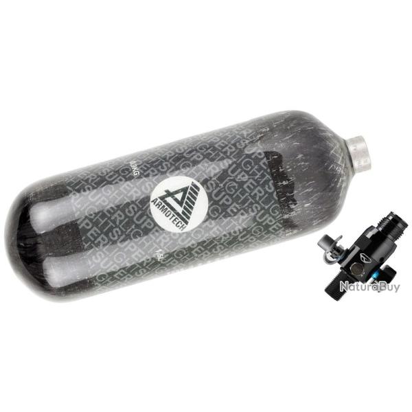 R�servoir d'air Dye Armotech Supralight 1,5 litres HP System incluant le r�gulateur Dye LT Throttle 