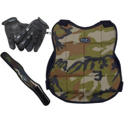 Nouvel ensemble de protection de paintball New Legion - camouflage avec gant &agrave; doigts complets