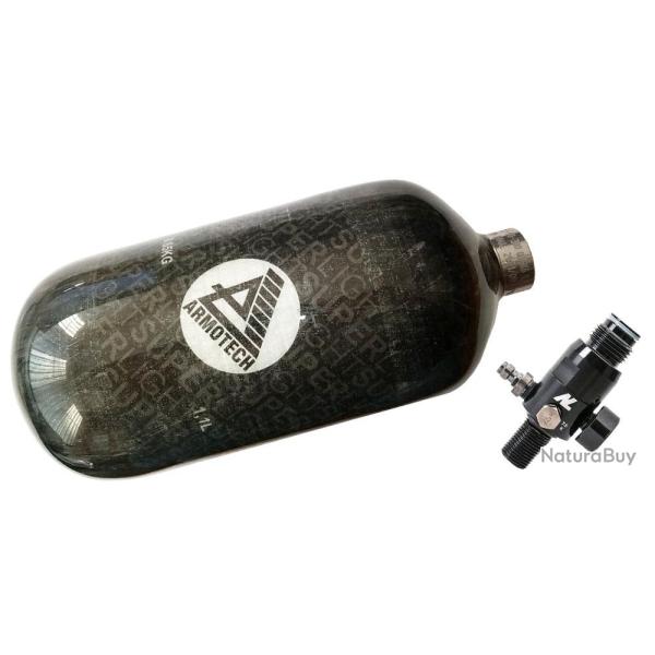 R�servoir d'air Dye Armotech Supralight 1,1 litre HP System incluant le nouveau r�gulateur New Legio