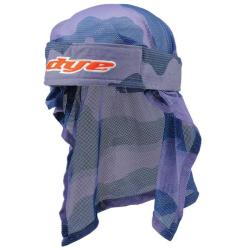 Bandana de t&ecirc;te de paintball teint&eacute;e Bomber rouge/bleu