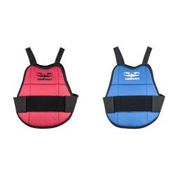 Protecteur de poitrine Valken / Plastron pour enfants - r&eacute;versible bleu/rouge