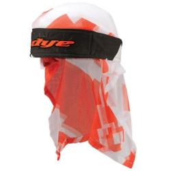 Bandana de paintball teint&eacute;e Airstrike orange/blanc