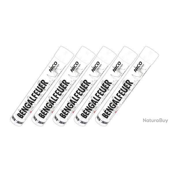 Nico Bengale Feu - 5 pi�ces - blanc clignotant