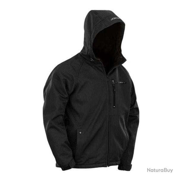 Veste �l�mentaire teint�e noir/blanc