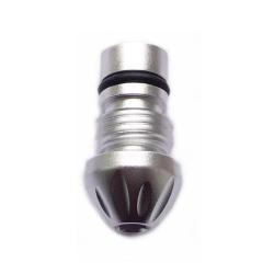 Capuchon de rampe de puissance dangereuse en argent