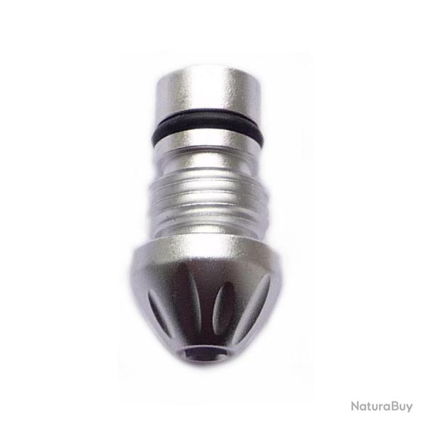 Capuchon de rampe de puissance dangereuse en argent