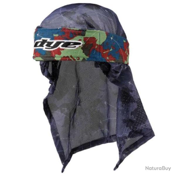 Bandana de paintball teint�e Global bleue/rouge/verte