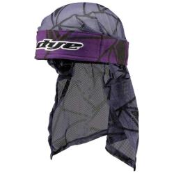 Bandana de paintball teint&eacute;e violet/noir/gris
