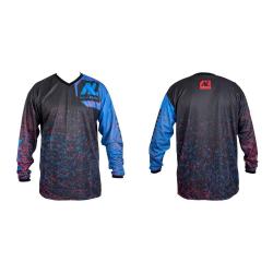 Nouveau maillot de paintball ultime Pro de la l&eacute;gion - rouge/bleu - XS/S