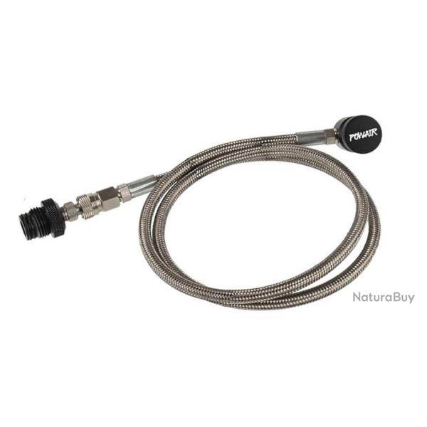 Syst�me de tuyau droit PowAir Paintball Remote - argent