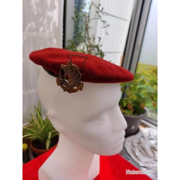 B�ret parachutiste arm�e fran�aise mod�le ann�es 80