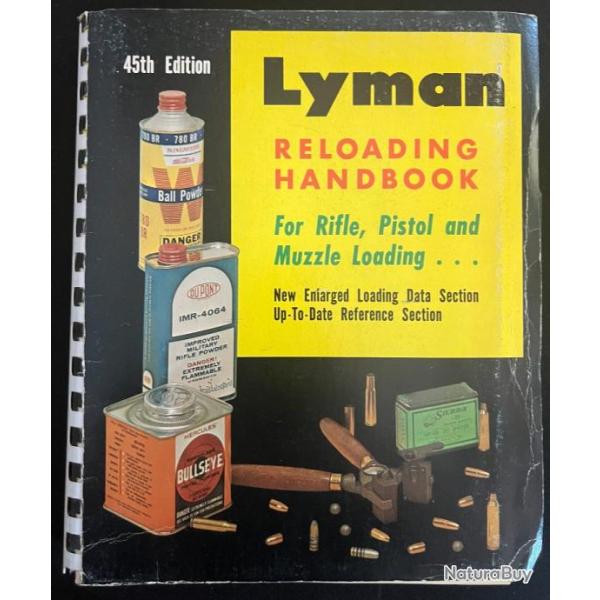 Livre de rechargement Lyman 45th edition
