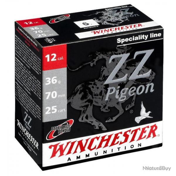 10 boites  de 25 Cartouches Winchester ZZ Pigeon Electrocible - Cal. 12/70 N�5