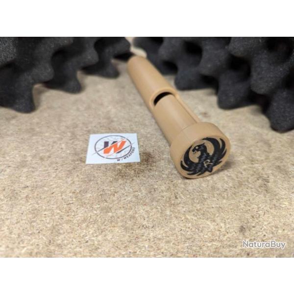 RUGER  -LOGO RUGER - Prot�ge Culasse Ruger Rimfire Precision�& American BLEU avec LOGO RUGER  - 22LR