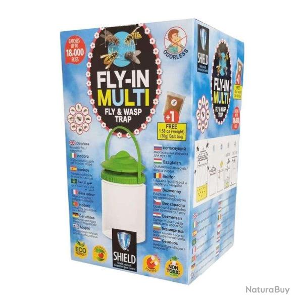 FLY-IN MULTI pi�ge mouches et gu�pes rechargeable
