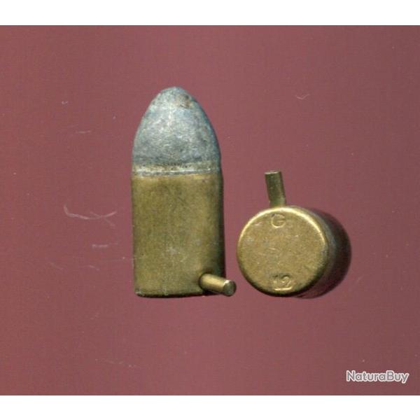 12 mm � Broche - �tui laiton - marquage : G 12