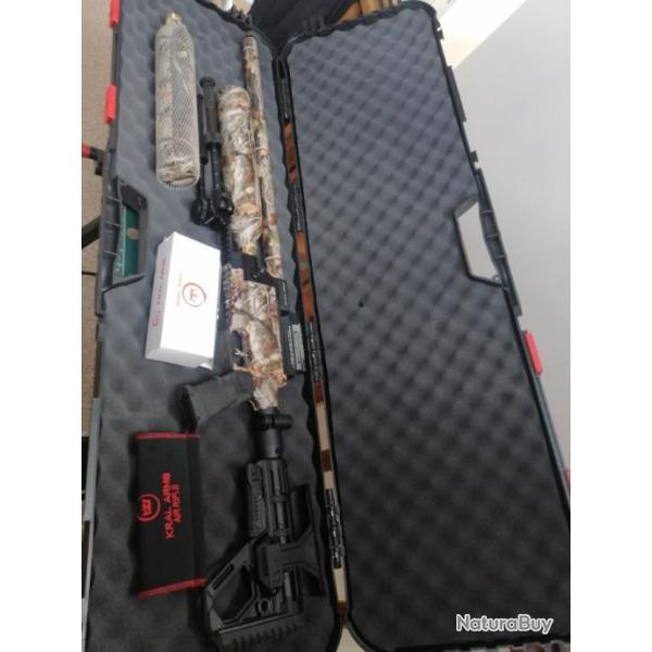 Carabine pcp kral jumbo dazzle 5,5 mn,premi�re main peu servi. Garantie. 2 bouteilles. 20 joules.