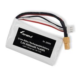 Batterie Li-Ion 2S 7.4V 2000mAh XT60 de Amewi pour Mod&eacute;lisme