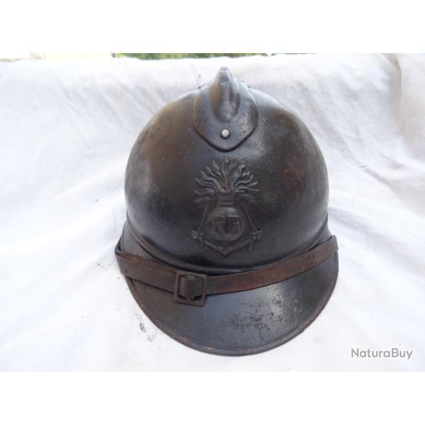 340- lot rare casque adrian infanterie  coloniale  1914 - 1918