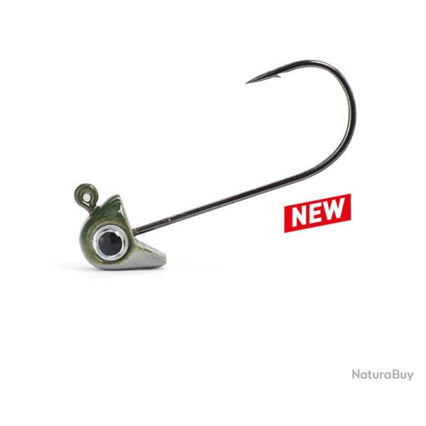 2 TETES PLOMBEES HEAVY - 6G - KAKI - (MUD DIGGER 65)