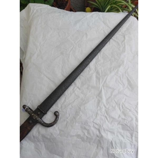 Ba�onnette Gras mod�le 1874 manufacture d'armes de Tulle F�vrier 1877