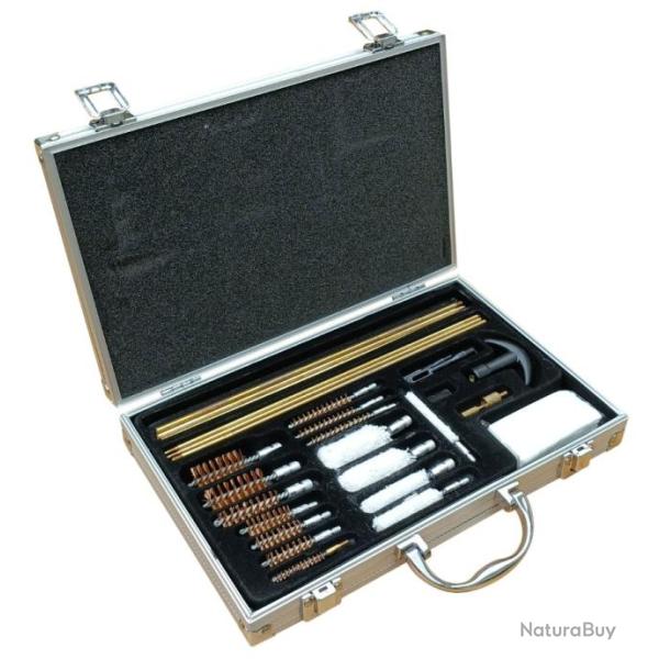 Coffret de nettoyage pour canons armes d'�paule et de poings (34 pi�ces)