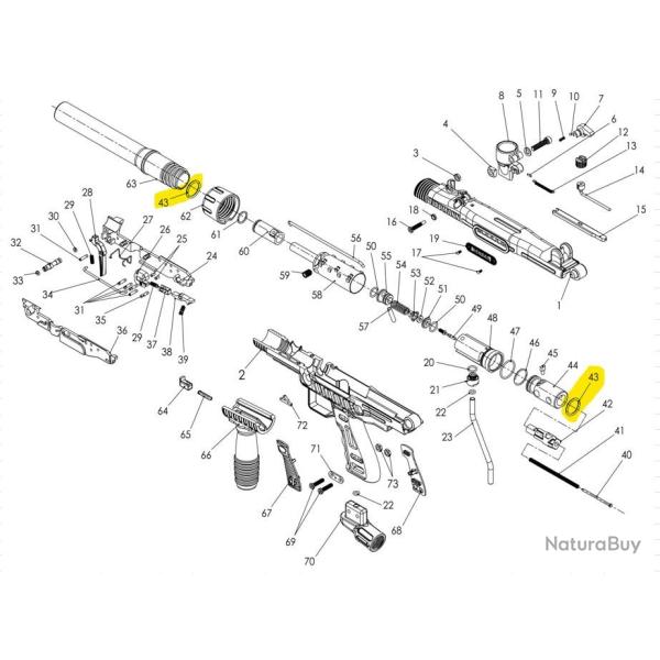 98 et FT12 barrel and Buffer Oring -11708