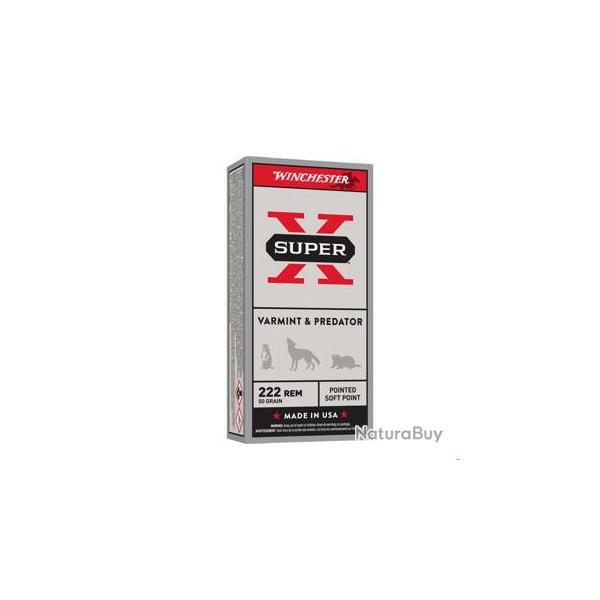 WINCHESTER 222REM POWER POINT 50GR X20