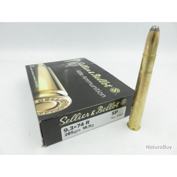 SELLIER BELLOT 9.3X74R SP 285GR X20