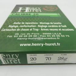 Cart Henry Huret cal 20 BG 28 g Pl Boite de 10