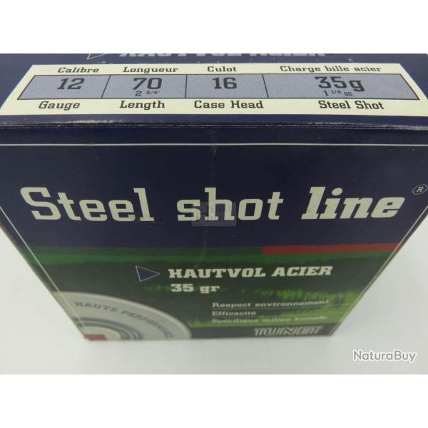 Cart TUNET cal 12 35g Pl 4 HAUTVOL ACIER Boite de 25