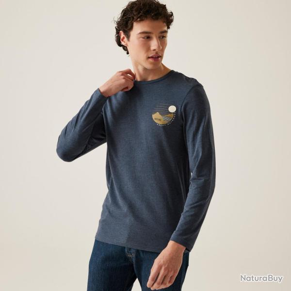 Tee Shirt en Coton Regatta Maylow Bleu