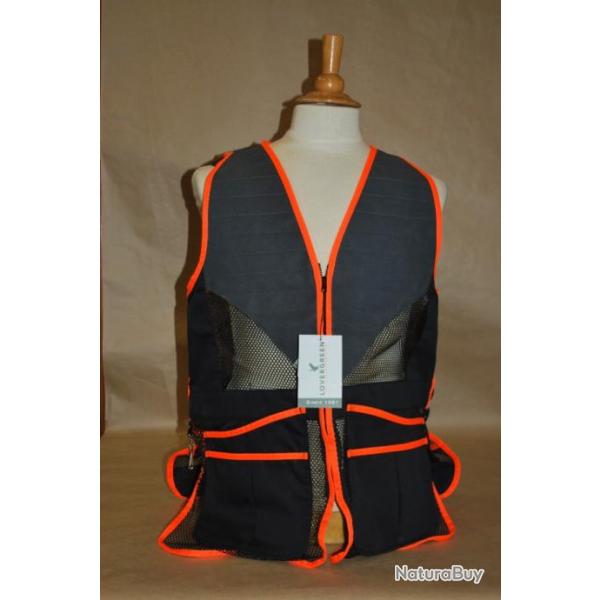 Gilet Lovergreen LG 03539 noir et orange