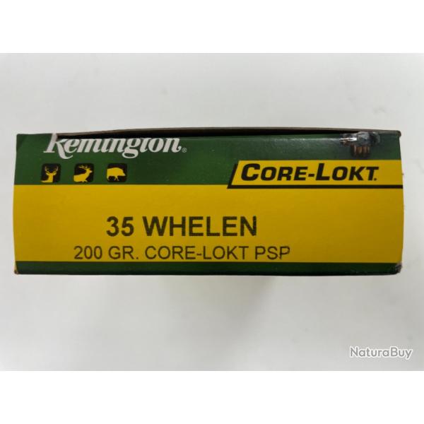 REMINGTON 35 WHELEN 200GR CORE LOCK PSP BOITE DE 20 BALLES(VENDU PAR 2 BOITES)