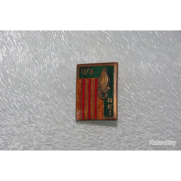 INSIGNE  3  REGIMENT ETRANGER INFANTERIE  / 5  BATAILLON ----- D.O.M ------------------