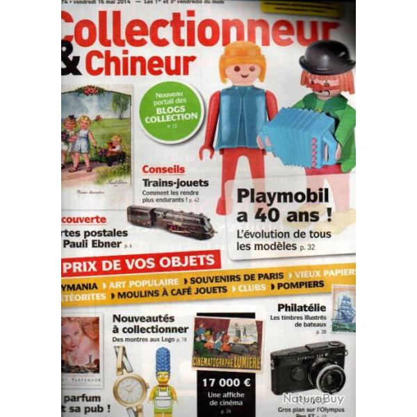 collectionneur chineur 174 mai 2014 , mus�e du bouchon mezin, publicit�s de parfums, playmobil 40 an