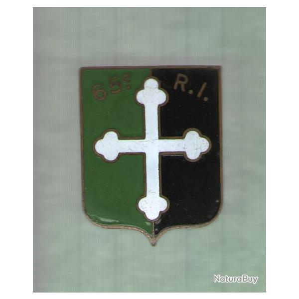 INSIGNE  65 � regiment  infanterie d'armistice